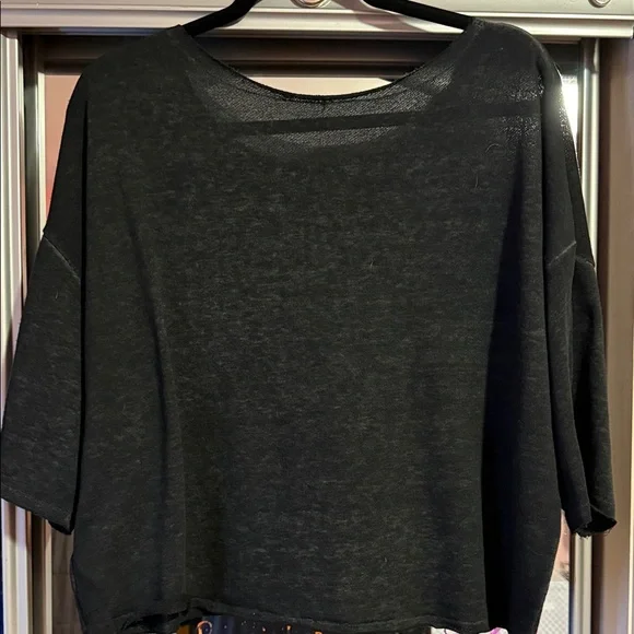 Zumba Fitness Black Crop Top with Neon Accents - Picture 2 of 2